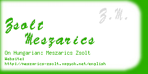 zsolt meszarics business card